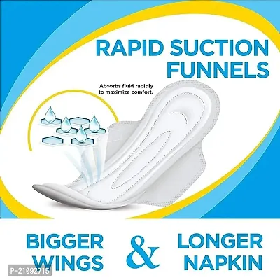 Extra Comfort ( SUPER SAVER PACK ) Anti Bacterial Sanitary Pads for Women with Wings-thumb2