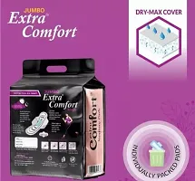 Jumbo Extra Comfort Anti Bacterial Sanitary Pads for Women with Wings(Combo of 2 Packets Each Having 80 Pads)-thumb2