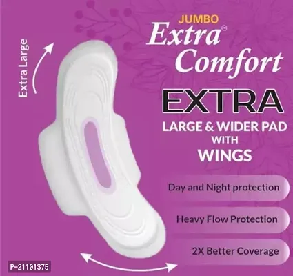 Extra Comfort XXXL 320 Mm Ultra Soft Thin Dry Cottony Sanitary Napkin Pad With Wing For Women, Girl Jumbo pack of 40 Pads Sanitary Napkins-thumb2