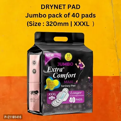 Jumbo Extra Comfort Sanitary Pad napkin maxi jumbo 320mm XXXl size For Women Combo 40-thumb0