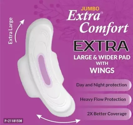 Jumbo Extra Comfort Sanitary Pad napkin maxi jumbo 320mm XXXl size For Women Combo 40+40 Pads Pack Of 80-thumb4