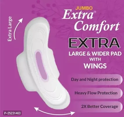 Jumbo Extra Comfort Sanitary Pads for Women XXXL|Cottony soft| Irritation free |40 Pads-thumb4