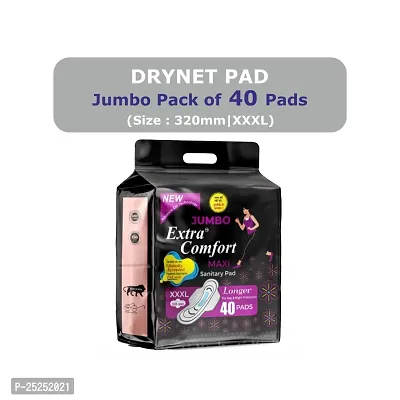 Jumbo Extra Comfort XXXL (40 Pads Each) Sanitary Pad  (Pack of 1)-thumb0