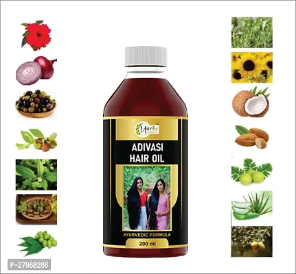 Adivasi Herbal Hair Growth Oil Controls Hairfall Strong and Healthy Hair Repairs Frizzy Hair Nourishment For Women And Men - 100ml
