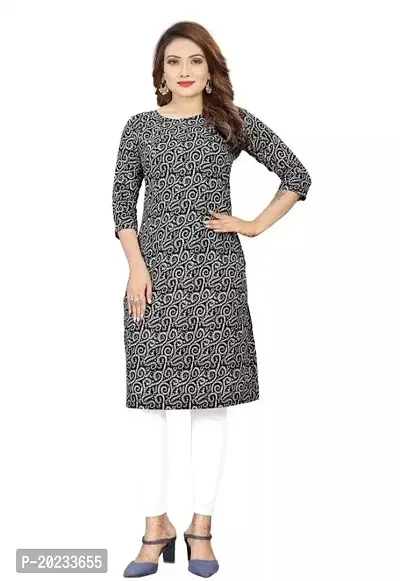 Beautiful A-Line  Printed Crepe Kurta