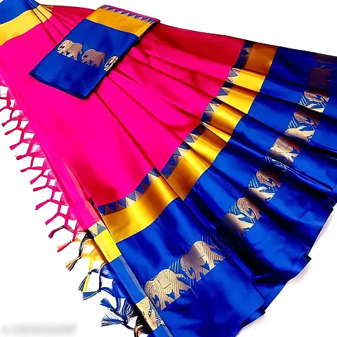 Alluring Cotton Silk Saree without Blouse piece 