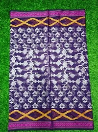 Stylish Cotton Silk Purple Printed Saree with Blouse piece For Women-thumb1