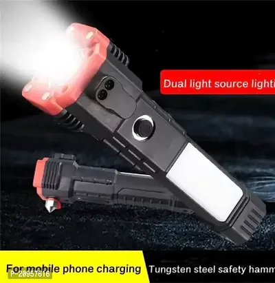 3W Torch Light Rechargeable Torch Flashlight, Long Distance PACK OF 1