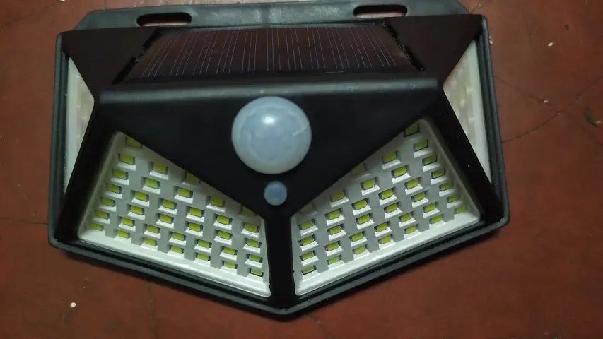 Automatic solar powered light LED with sensors for gardens and outdoors