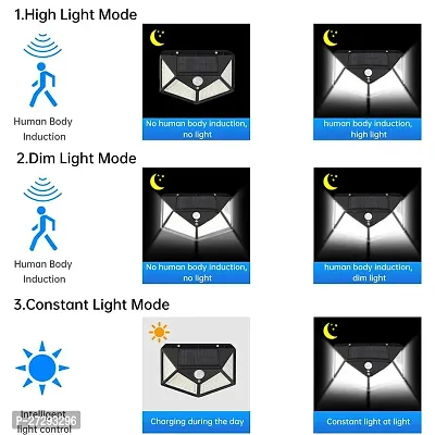 Solar Powered Wireless Waterproof Night Spotlight for Home PACK OF 1-thumb3