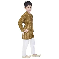 JABAMA? Cotton Printed Kurta Pyjama for Boys (Green, 6-7 Years, KPB8B-22)-thumb2