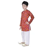 JABAMA? Cotton Printed Kurta Pyjama Set for Boys-thumb2