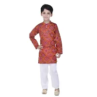 JABAMA? Cotton Printed Kurta Pyjama Set for Boys-thumb3