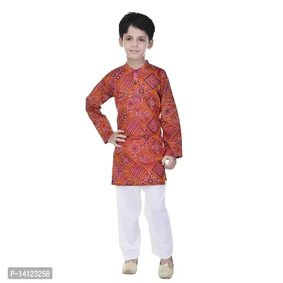 JABAMA? Cotton Printed Kurta Pyjama Set for Boys-thumb4