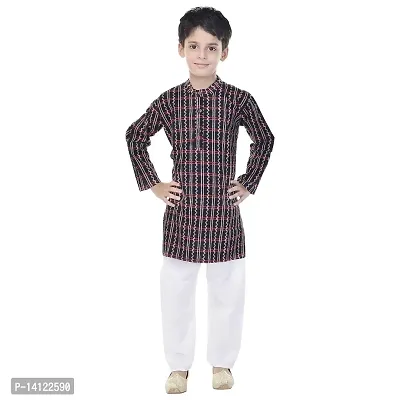 JABAMA? Cotton Printed Kurta Pyjama Set for Boys-thumb4