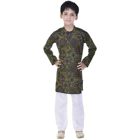 JABAMA? Kurta Pyjama for Boys (Black)