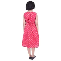 JABAMA Jaipuri Printed?Girl's A-Line Cotton Midi Dress-thumb1