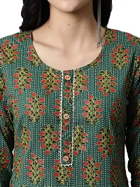 JABAMA Women Cotton Printed Round Neck Kurti-thumb4