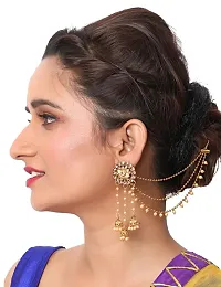 Fancy Earrings With Chain for Women-thumb1