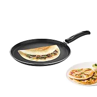 Sturdy Premium Non-Stick Tawa, 250 mm Diameter, 4 mm Thickness, ISI Marked With  Silicon Oil Brush-thumb2