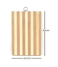 Premium  Bamboo Chopping Board/Cutting Board With Stainless Steel Vegetable Knife And Clever Cutter, Combo Of 3-thumb3