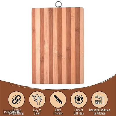 Premium  Bamboo Chopping Board/Cutting Board With Clever Cutter, Combo Of 2-thumb2