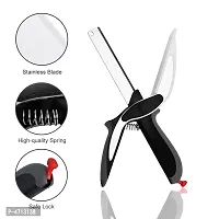 Smart Clever Cutter Kitchen Knife Food Chopper with Locking Hinge - Pack of 1-thumb1