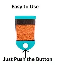 Useful Plastic Push Button Wall Mounted Storage Container(1100 ml)-thumb1