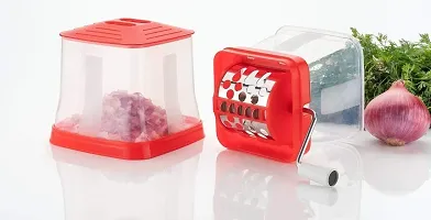 Plastic multicolor Onion  Chilly Cutter with stainless steel Cheese Grater for kitchen (Set of Two)-thumb2