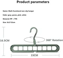 Kitchen4U 360 degree Clothes Hanger Holder (Colours May Vary) (Pack of Two)-thumb2