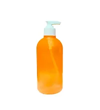 Premium Refillable Bottle Lotion Container Large Pump Plastic Shampoo Bottle Refillable Travel Bottle, Single Piece, Multicolor 500 ML-thumb1