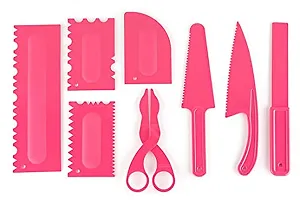 Sturdy MultiFunction Heavy Plastic Cake Icing Spatula Knife Set of 16 Pieces and Cake Scrapper Sculpting Tool Set for Icing Decoration-thumb3