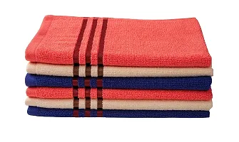 Premium Cotton Hand Towel Multicolor, 35 X 50 Cm - Set Of 6 Pcs-thumb2