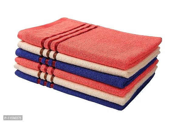 Premium Cotton Hand Towel  - Set Of 6 Pcs-thumb0