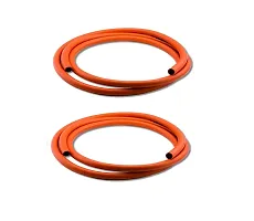 Two High Quality ISI Marked LPG Hose Flexible Gas Pipe -Steel Wire Reinforced 1.5 Meter With Two Gas Lighter -Pack Of 4-thumb2