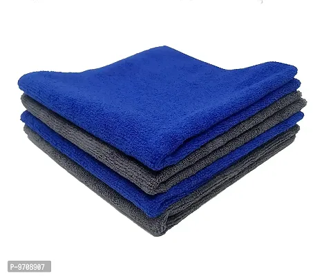 Premium Microfiber Cloth, 3Pcs - 40 Cm X 40cm Multicolor - Highly Absorbent, Lint And Streak Free, All Purpose Cleaning Cloth For Kitchen, Car, Window, Stainless Steel, Silverware (Assorted Color)