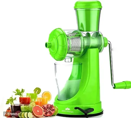 Premium Fruit And Vegetable Plastic Juicer With Cheese Ginger Grater, Power Free Beater And Tea Strainer, 4-Piece, Colour May Vary Colour-thumb3