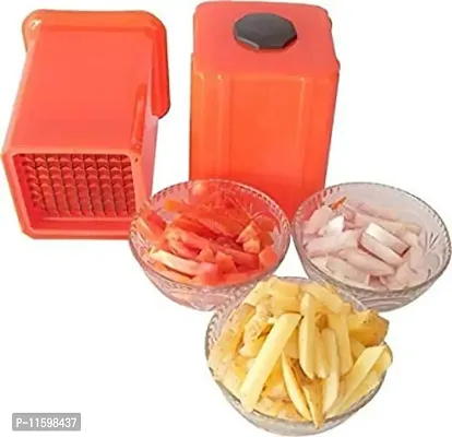 Potato Chips Cutter Slicer French Fries Maker Red -Pack One-thumb2