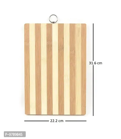 Premium  Bamboo Chopping Board/Cutting Board With Gas Lighter And Clever Cutter, Combo Of 3-thumb4