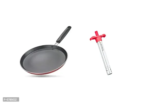 Sturdy Premium Non-Stick Tawa, 250 mm Diameter, 2.6 mm Thickness, ISI Marked With Lighter-thumb0