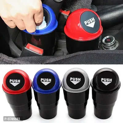 Premium Mini Car Swachh Bin Can Holder Dustbin-thumb3