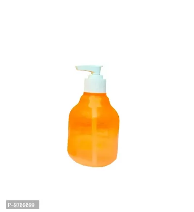 Premium Refillable Bottle Lotion Container Large Pump Plastic Shampoo Bottle Refillable Travel Bottle, Single Piece, Multicolor 250 ML-thumb0
