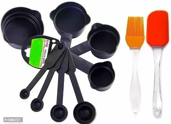 Silicon Brush and Spetula  Cup and Spoon Set-thumb0