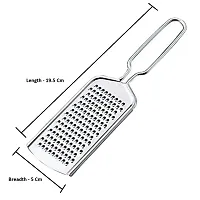 Easy Grip Regular Black Gas Lighter Heavy Metal with stainless steel cheese Grater (pack of 2)-thumb2