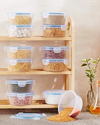 Unbreakable Transparent Air Tight Plastic Container for Kitchen Storage 450ml Kitchen Container, Storage Container, Plastic Grocery Container(1 pc)-thumb2