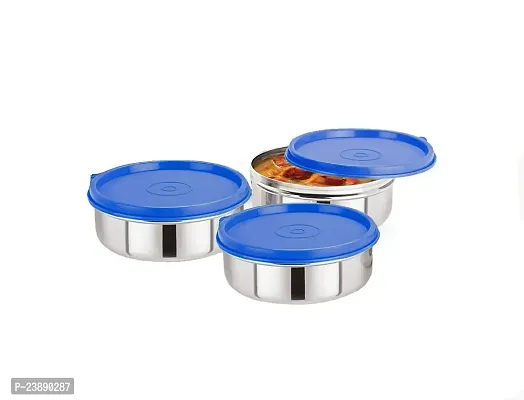Stainless Steel Airtight  Leak Proof Containers(Pack of 3)-thumb0