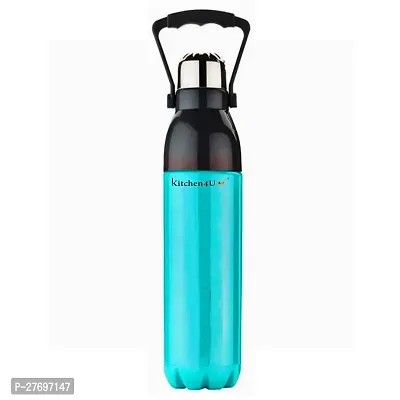 Premium Quality Sky Blue color Plastic Hot and Cool water Bottle 1100 ML with handle for School, Office, 1 pc