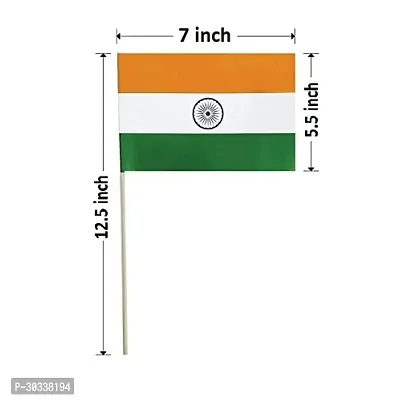 Combo of Tiranga Wrist Band, Flags and Round Pin Badge for Independence Day-thumb3