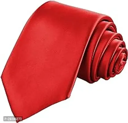 Satin Tie,Red Coloured Necktie-thumb0