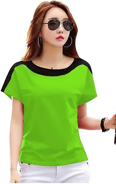 Elegant Hosiery Solid Tshirt For Women